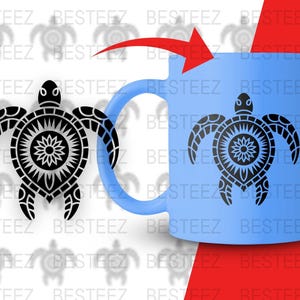 Turtle SVG, Sea Turtle PNG, Tribal Turtle dxf, Polynesian Turtle jpeg, Digital Download for Cricut, Silhouette, Sublimation