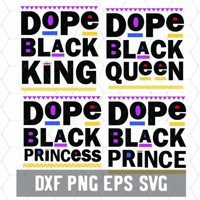 Dope Black King SVG Dope Black Prince Download Dope Black | Etsy