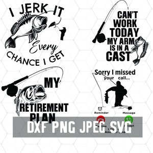 Vissen SVG - Dad Buddy Fish Svg - Jacht Visser PNG - Andere Lijn - Haak Cricut - Craft Supplies - Cut File voor Silhouet