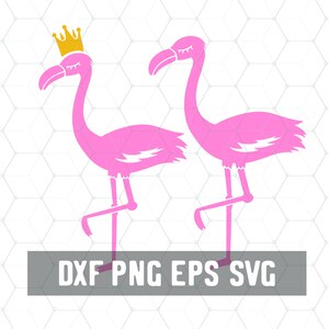 Flamingo Svg - rosa Flamingo Dxf - digitaler Download - geben Sie eine Herde - Womens Flamingo Krone - Handwerk liefert - geschnittene Datei für Silhouette