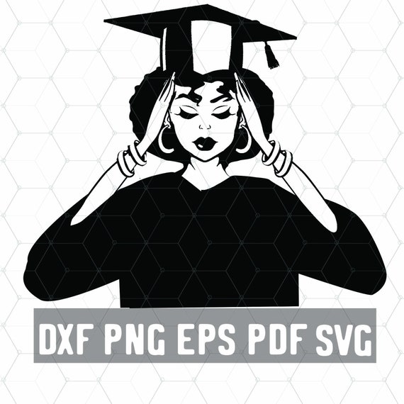 Download Melanin Black Graduate Svg Educated Queen Black Girl Etsy