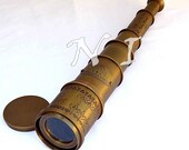 Old Antique Victorian Marine Telescope 18 quot Maritime Nautical Brass Spyglass