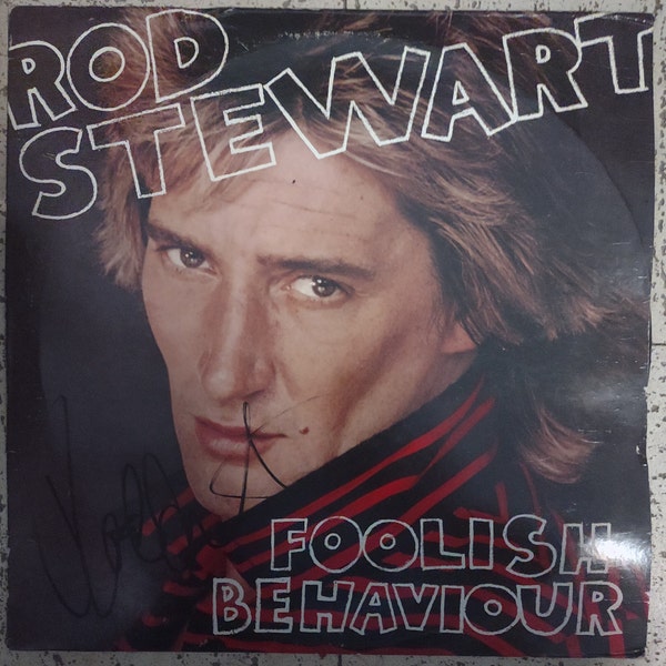 Rod Stewart Lp record Signed by rod Stewart