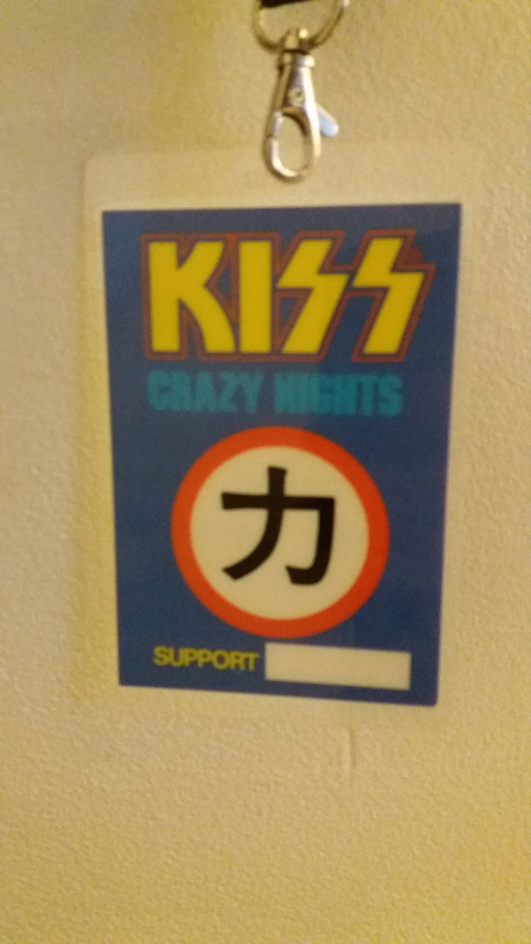 Kiss Support Pass 3 1/2 5 1/2 Crazy Nights With BMI Etsy