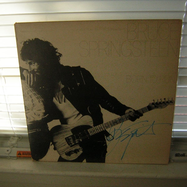 Bruce Springsteen signed lp Born To Run 1975