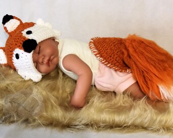 Bonnet Bebe Renard Etsy