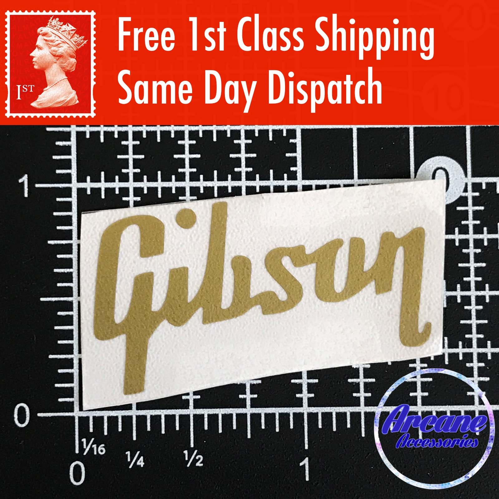 Gibson Guitar Headstock Logo Decal 4 COLOURS Vinyl