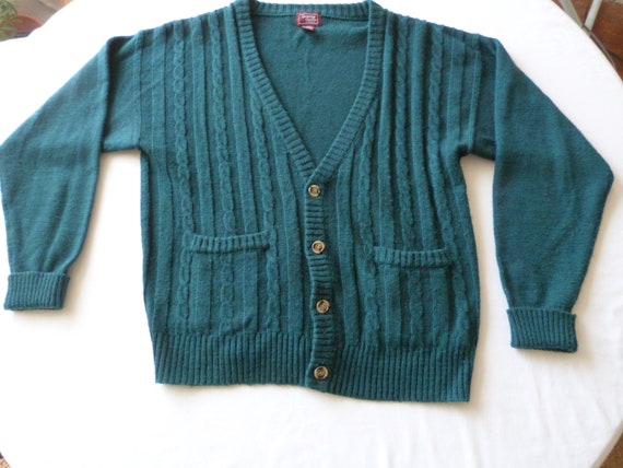 Vintage 1980's Men's Large Cardigan Sweater