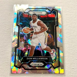 Basketball Karte - Zion Williamson # 27 - Holo - KEINE Pelikane - 2023 Panini Prizm Karte - Ungraviert - Kostenloser Versand für Bestellungen über 10 Dollar
