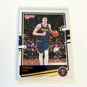 Carte de basket-ball - Nikola Jokic #7 - Bleu - Carte Donruss des Denver Nuggets 2020 - Non classé - Livraison gratuite à partir de 10 dollars d'achat