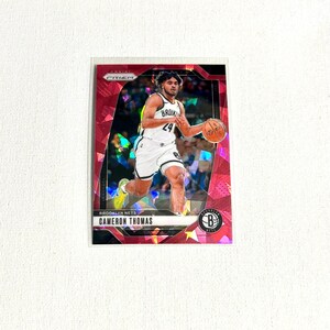 Carte de basket-ball - Cam Thomas #91 - Rose - Brooklyn Nets - Carte Panini Prizm 2024 - Non classé - Livraison gratuite à partir de 10 dollars d'achat
