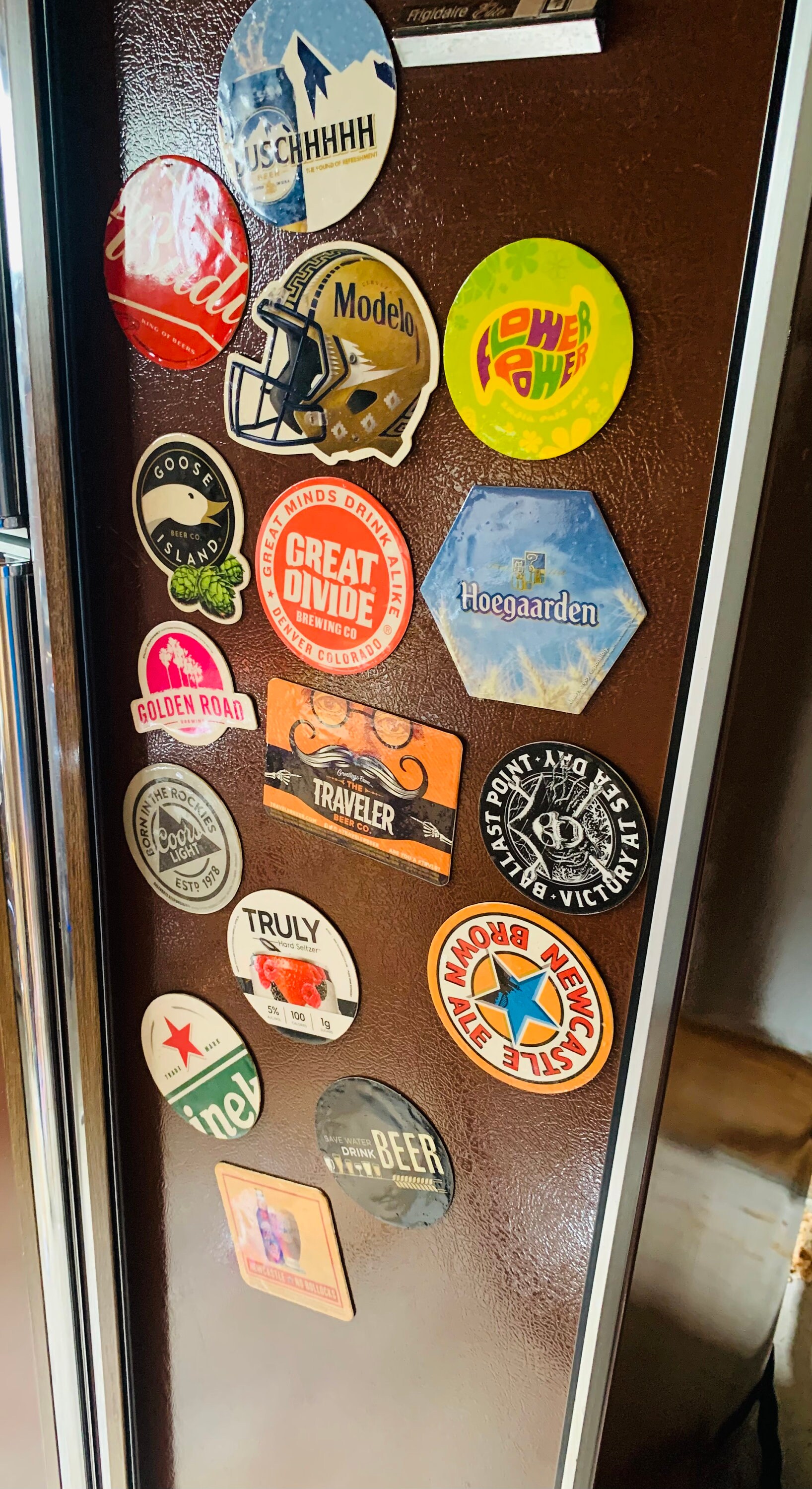 Novelty Beer Fridge Save Water, Drink Beer 3 Inch Round Beer