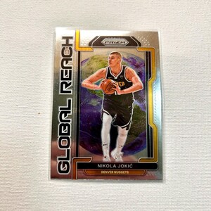 Basketball Karte - Nikola Jokic #3 - Global Reach Silber Denver Nuggets 2021 Panini Prizm Ungraded - Kostenloser Versand für Bestellungen über 10 Dollar