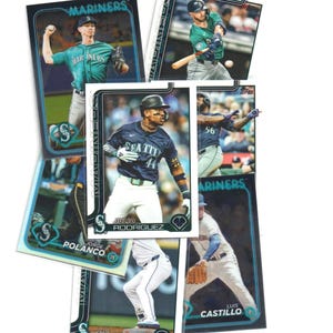 Tarjetas de béisbol - Seattle Mariners - elige tus jugadores favoritos - estuches de carga superior incluidos