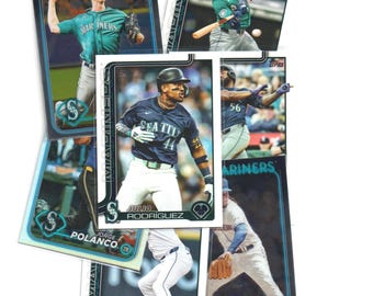 Seattle Mariners MLB Baseball Cards - pick your favorite players - (top load cases included)