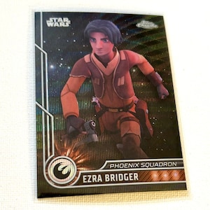 Star Wars Card - Ezra Bridger - Phoenix Squadron - #32 - Holo - 2023 Topps Chrome - gratis verzending voor bestellingen van meer dan 10 dollar