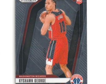 Tarjeta de baloncesto - Kyshawn George n.° 257 - RC - Washington Wizards - Tarjeta Panini Prizm 2024