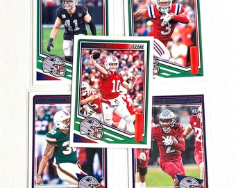 Football Cards - New England Patriots - pick your favorite players - top load cases included