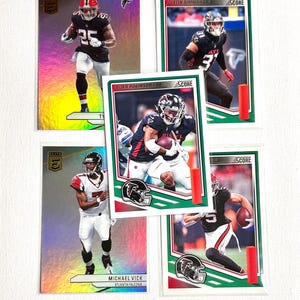 Football Cards - Atlanta Falcons - pick your favorite players - top load cases included -