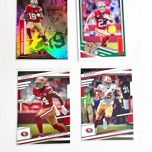 Football Cards - San Francisco 49ers - pick your favorite players - top load cases included -