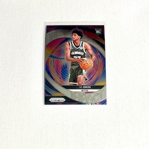 Carte de basket-ball - AJ Johnson n° 11 - Impact - Milwaukee Bucks - Carte Panini Prizm 2024 - Non classé - Livraison gratuite à partir de 10 dollars d'achat