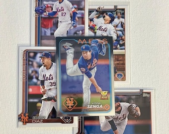 Cartões de beisebol - New York Mets - escolha seus jogadores favoritos - caixas de carga superiores incluídas -