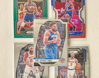 New York Knicks NBA basketball cards - pick your favorite players - top load cases included