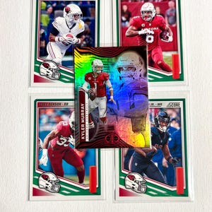 Football Cards - Arizona Cardinals - pick your favorite players - top load cases included - -