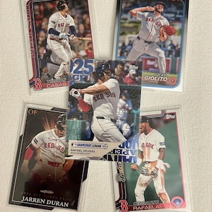 Honkbalkaarten - Boston Red Sox - kies je favoriete spelers - inclusief toploadcases - gratis verzending voor bestellingen van meer dan 10 dollar