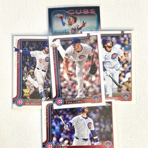 Baseball Karten - Chicago Cubs - wähle deine Lieblingsspieler - Top Cases inklusive - Kostenloser Versand für Bestellungen über 10 Dollar