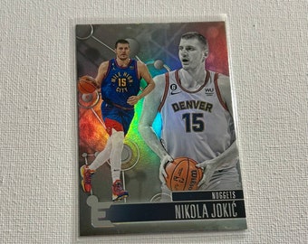 Basketball Card - Nikola Jokic #227 - Silver Holo Denver Nuggets - 2022 Essentials - Ungraded Free shipping on orders over 10 dollars