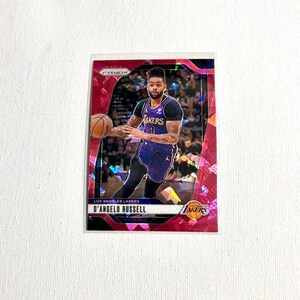 Carte de basket-ball - D'Angelo Russell n° 49 - rose - LA Lakers - carte Panini Prizm 2024 - non classé - livraison gratuite à partir de 10 dollars d'achat