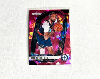 Tarjeta de baloncesto - Derrick Jones Jr #34 - Rosa - LA Clippers - Panini Prizm Card 2024 - Sin clasificar - -