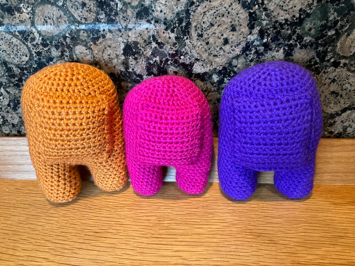 Among us crochet characters All twelve colours available Etsy