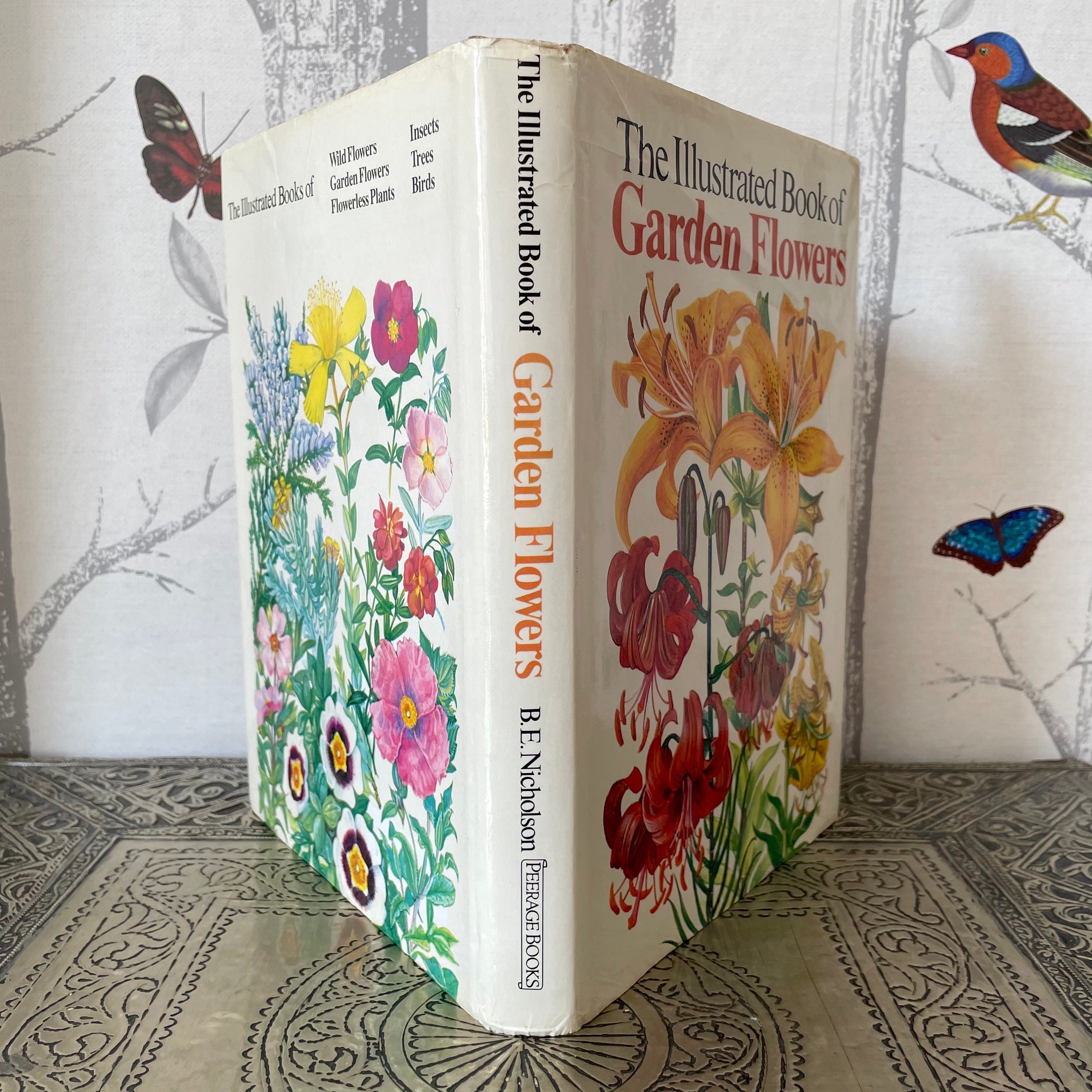 Illustrated Book of Garden Flowers. Botanical Images. Vintage Etsy