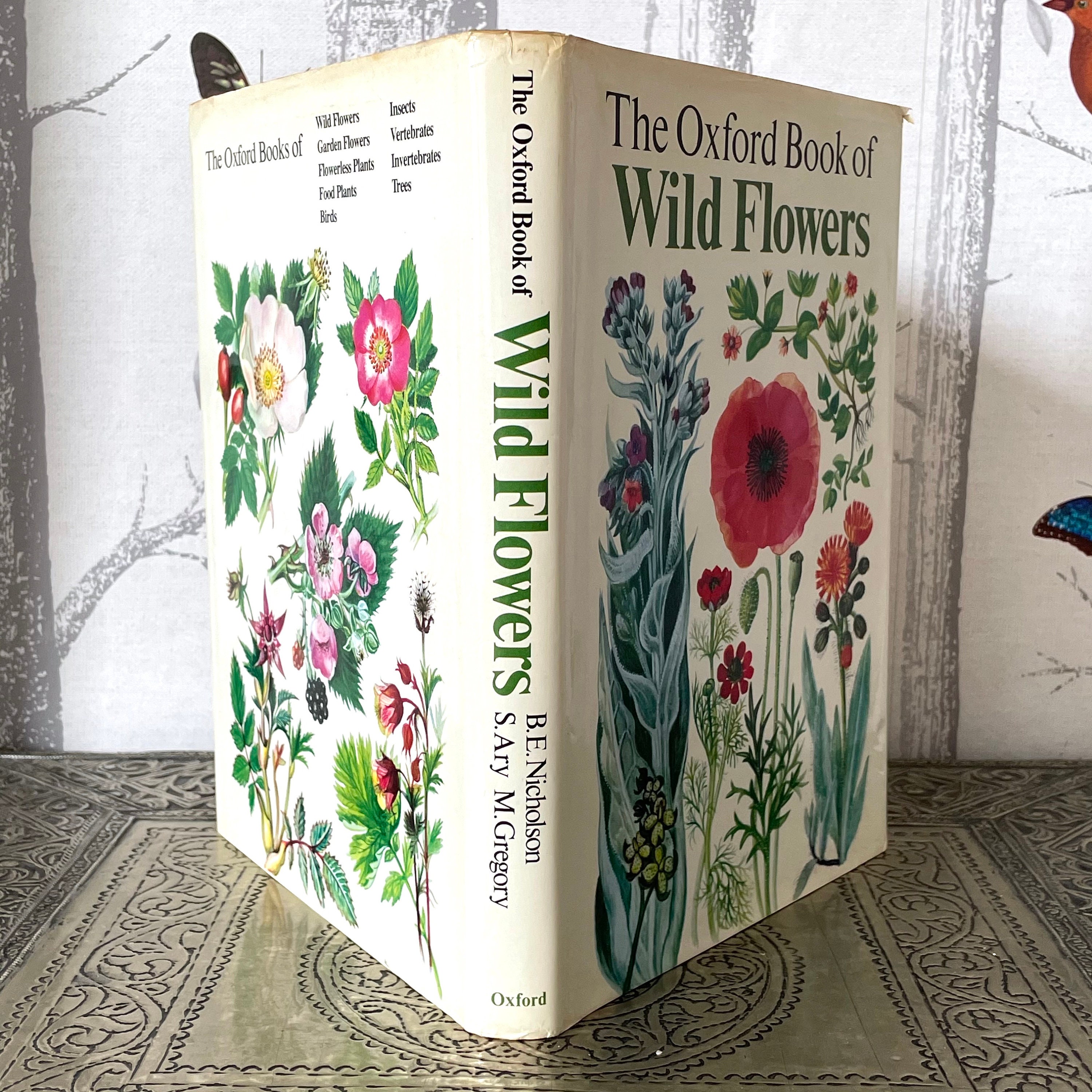 The Oxford Book of Wild Flowers. Vintage Nature Book. Full Etsy