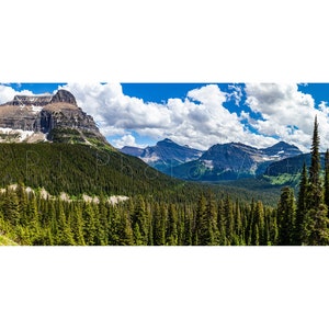 Glacier National Park panorama - digital photo download