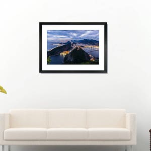 Rio de Janeiro high quality photo print, Brazil, night photography, city lights, from top, wall art, exotic view, 5x7, 8x12, 12x18