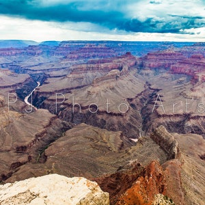 Stormy Grand Canyon, nature, clouds, erosion, photography, landscape, digital, download