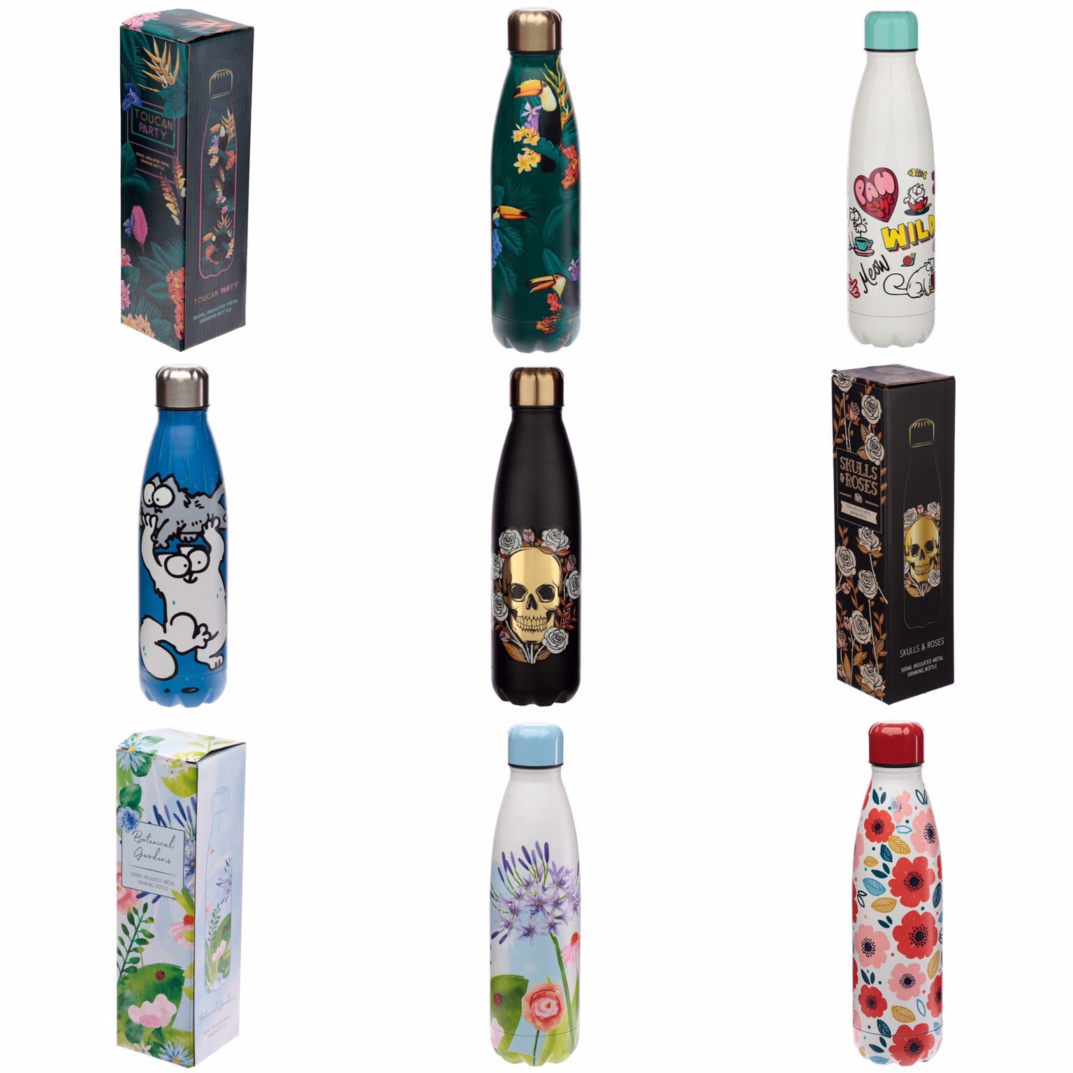 Cute novelty water bottle stainless steel drinks bottle Etsy