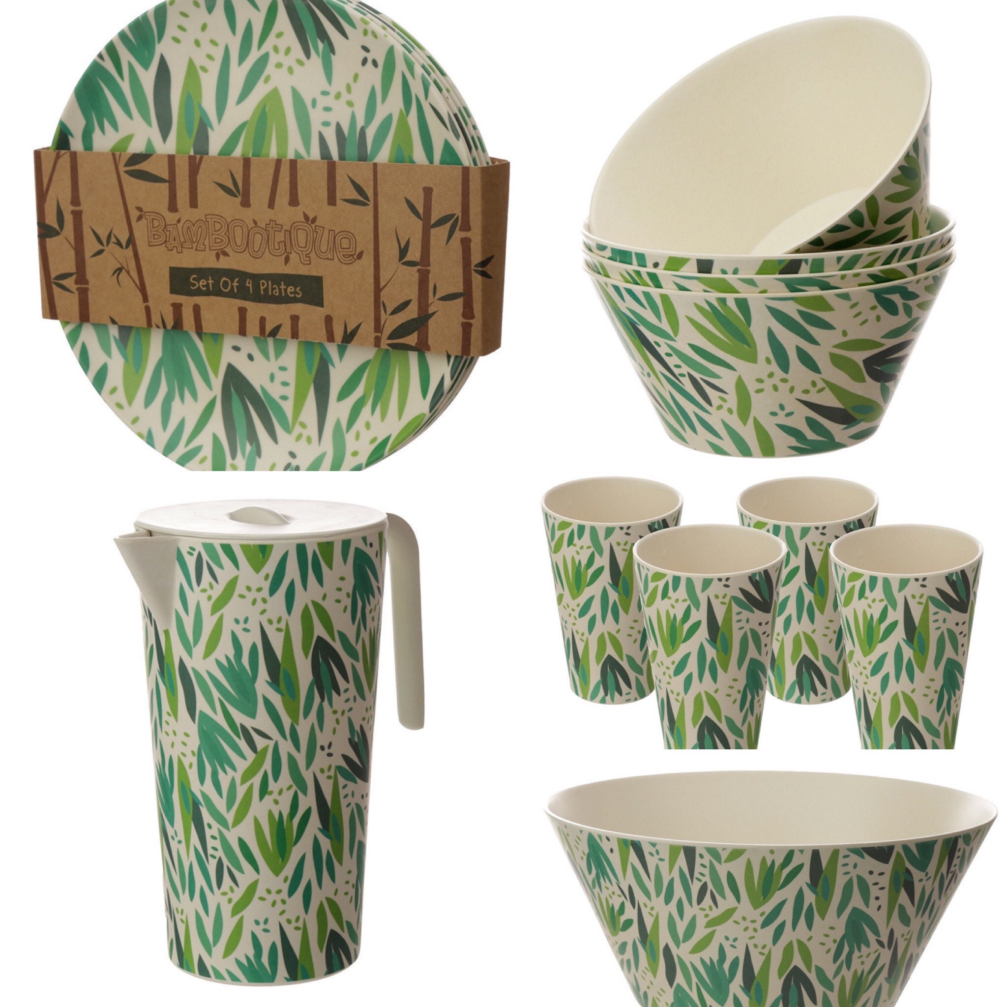 Bamboo dining sets bamboo plates bamboo cups bamboo jugs Etsy