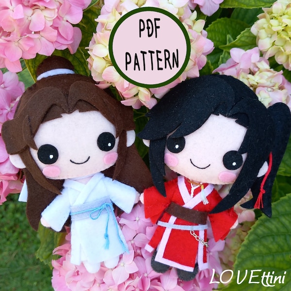 PDF Pattern diy - Xie and San tutorial handmade