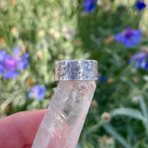 Sterling silver texture ring. Size 5 1/2