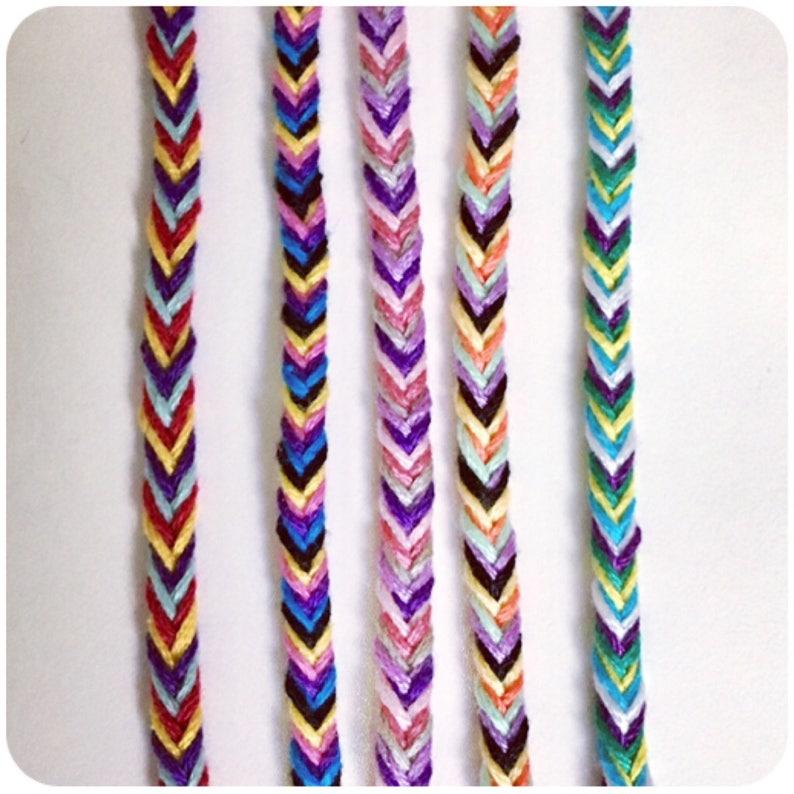 Fishtail Friendship Bracelets Woven Bracelets Friend Gift Etsy