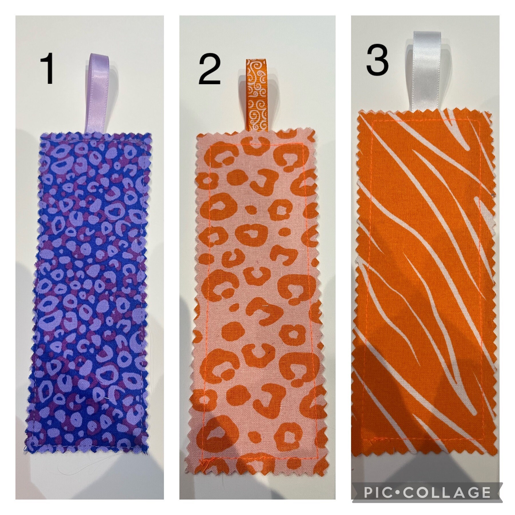 Handmade Fabric Bookmarks With Ribbon | Scalloped Edge | Booklovers ...