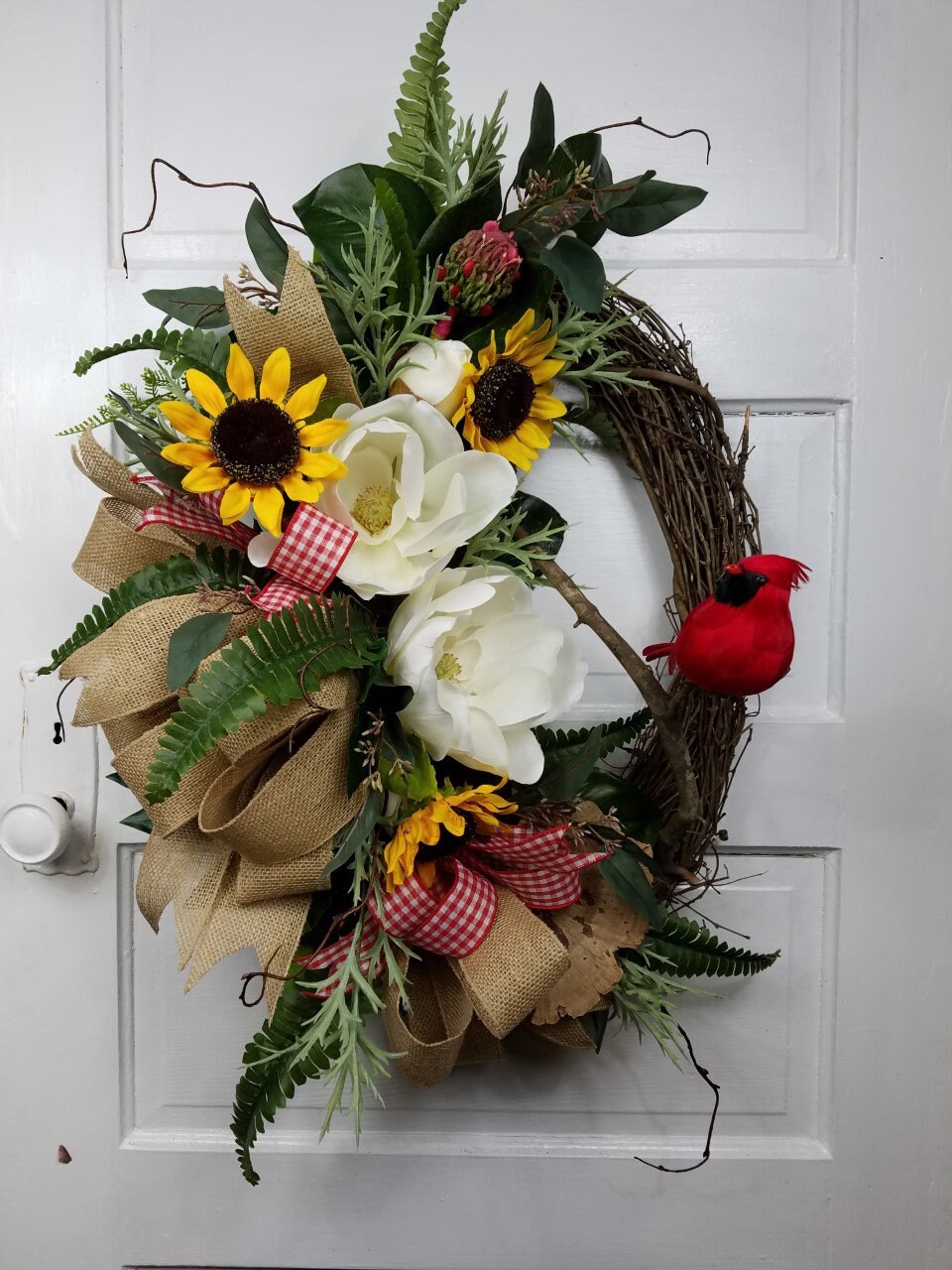Magnolia Wreath Spring Wreath For Front Door Southern Etsy