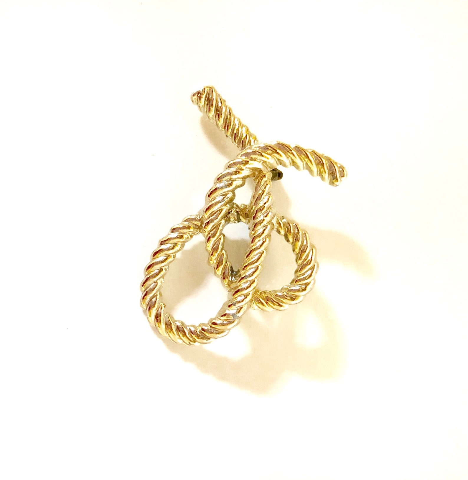 Vintage Rope Brooch Knotted Rope Brooch Nautical Theme Pin - Etsy