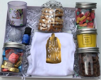 Baby Shower Gift Basket Etsy Baby Shower Gift Basket Etsy