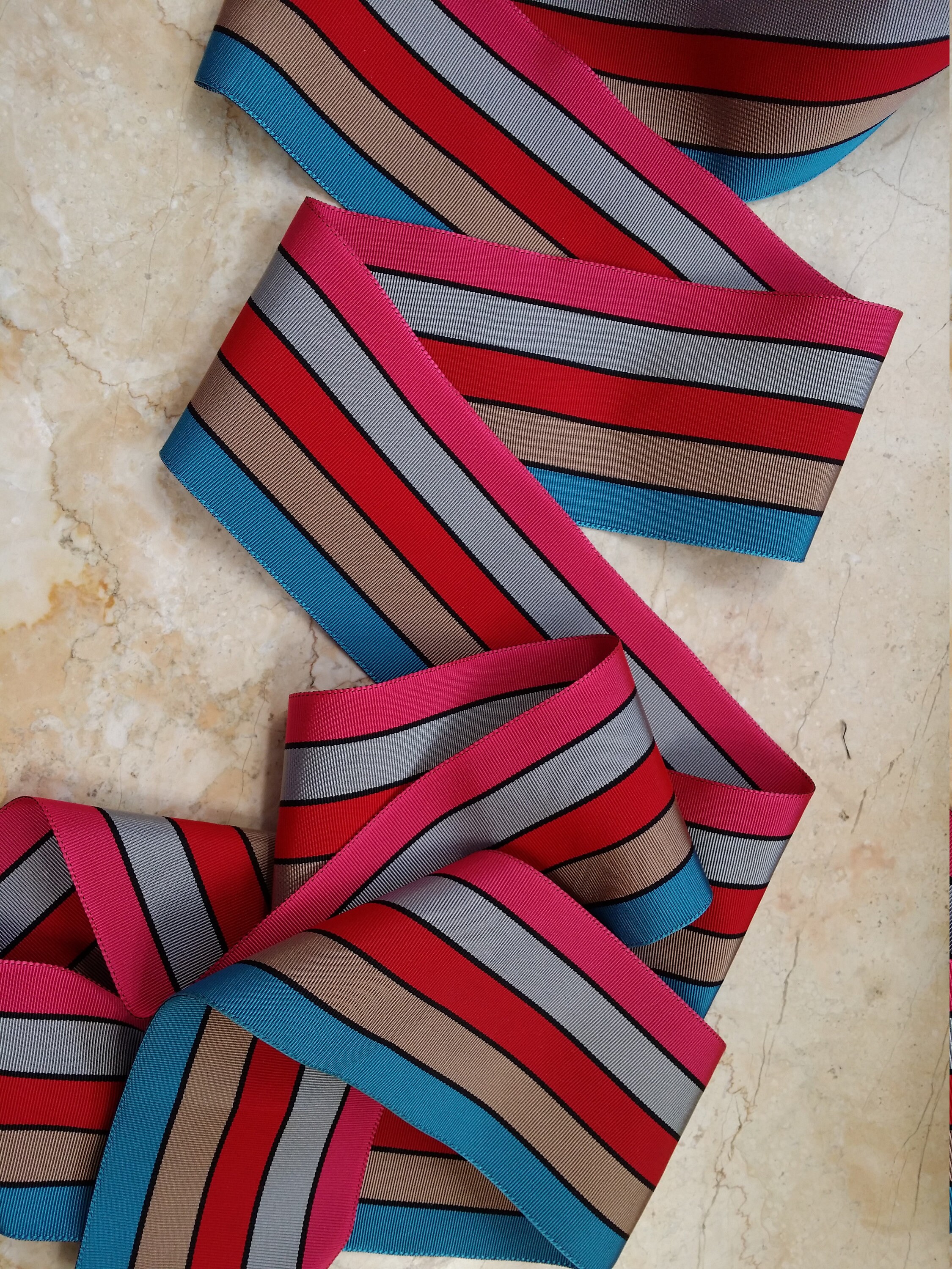 3 Straight Edge Stunning Vintage Stripe Millinery Ribbon - Etsy