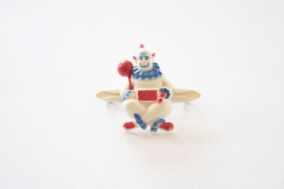 1950s Plastic Clown Hair Barrette